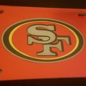 49ers license plate